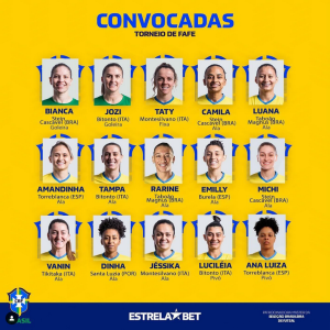 Seleção Feminina é convocada para o Torneio de Fafe 🤩